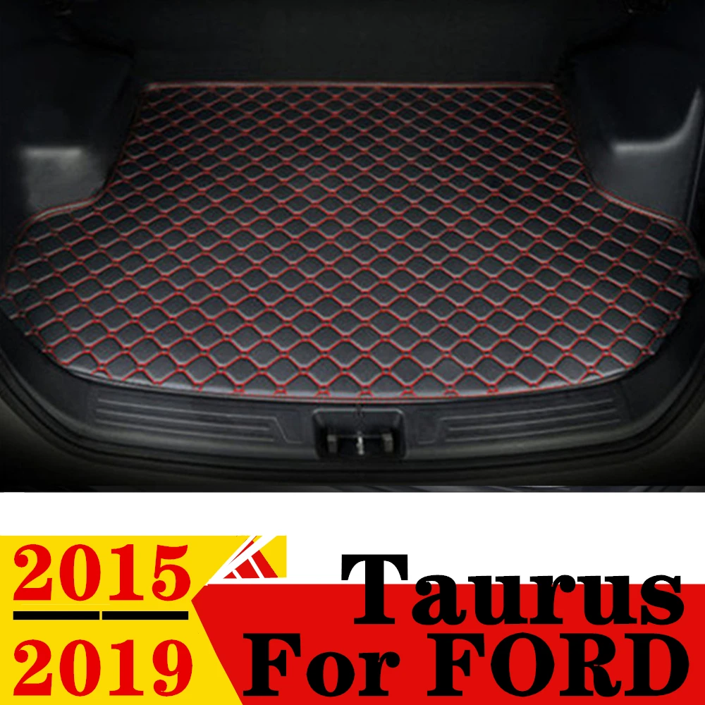 

Car Trunk Mat For Ford Taurus 2019 2018 2017 2016 2015 Flat Side Rear Cargo Protect Carpet Liner Cover AUTO Tail Boot Tray Pad