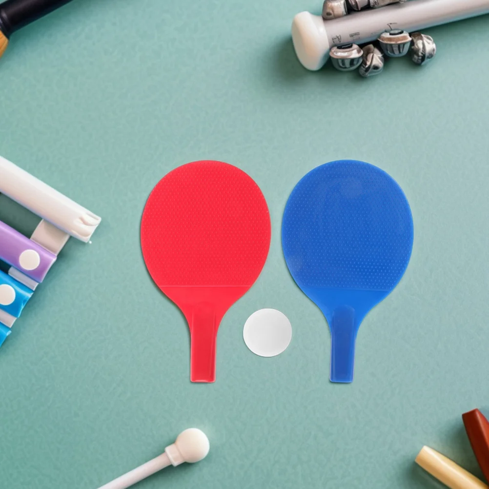 

8pcs Table Tennis Paddles For Plastic Pingpong Trainer Set Lightweight Durable Rackets Smooth Edges Practice Balls Colorful