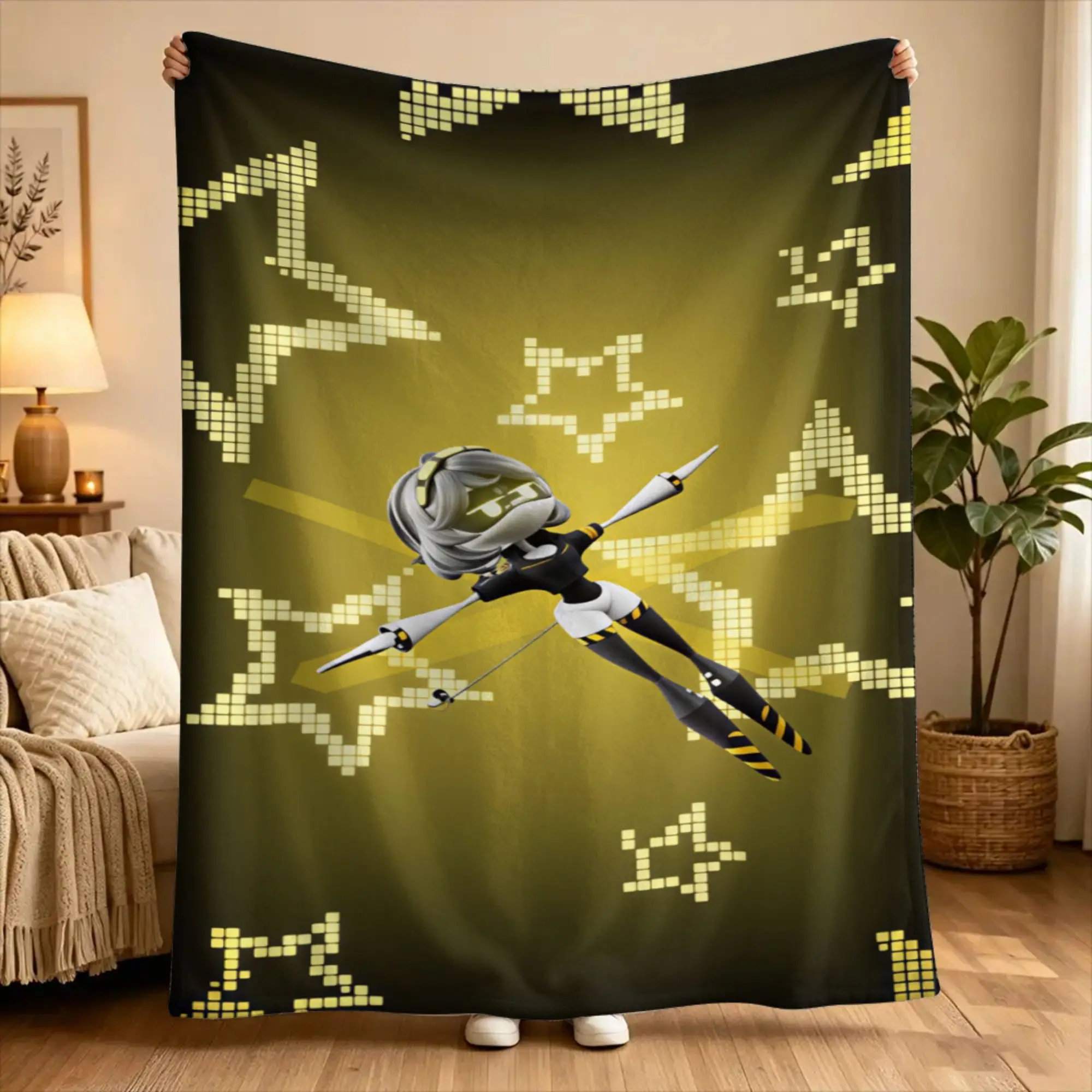 Murder Drones Uzi Doorman  Blanket Quality Warm  Bedding Throws Spring Travel Living Room Funny Bedspread