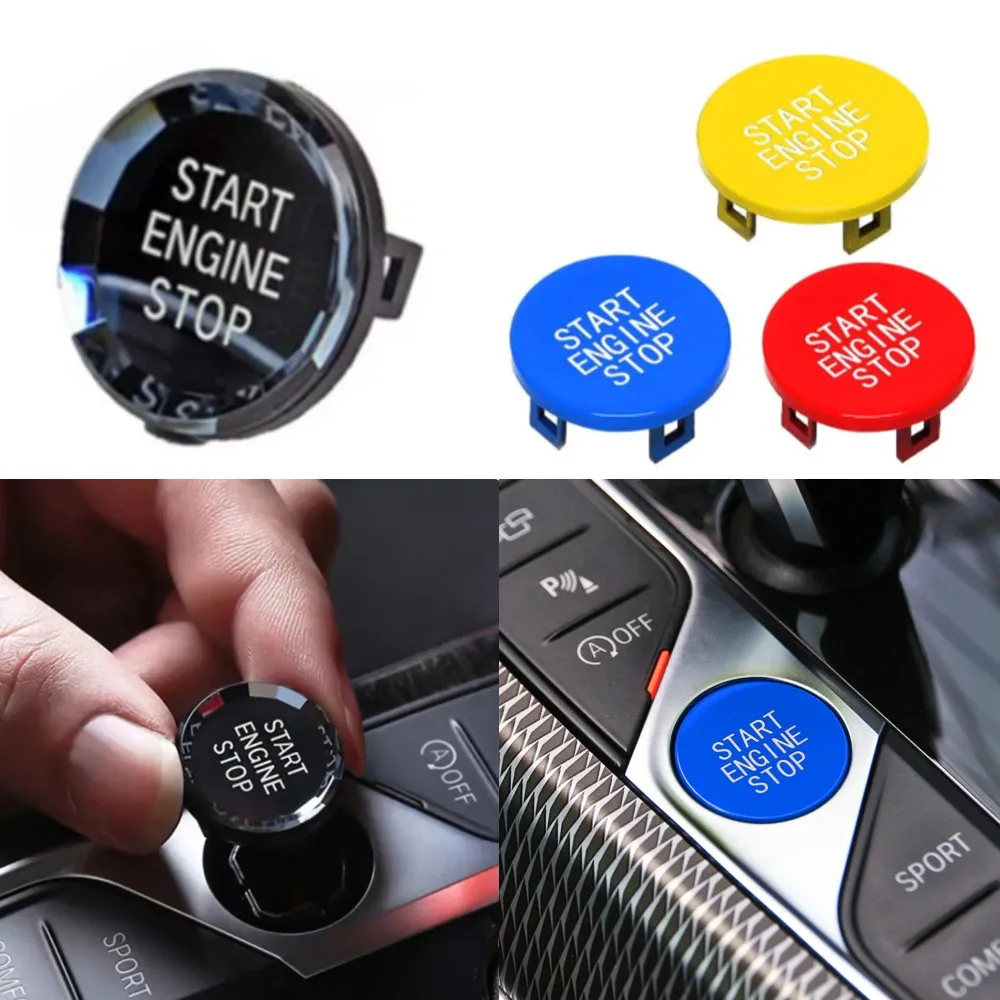 Car Engine Start Button Ignition Cover Replace For BMW Z4 G29 G20 X5 G05 X7 G07 G14 G15  X3 G01 F40 F44 Stop Switch Accessories