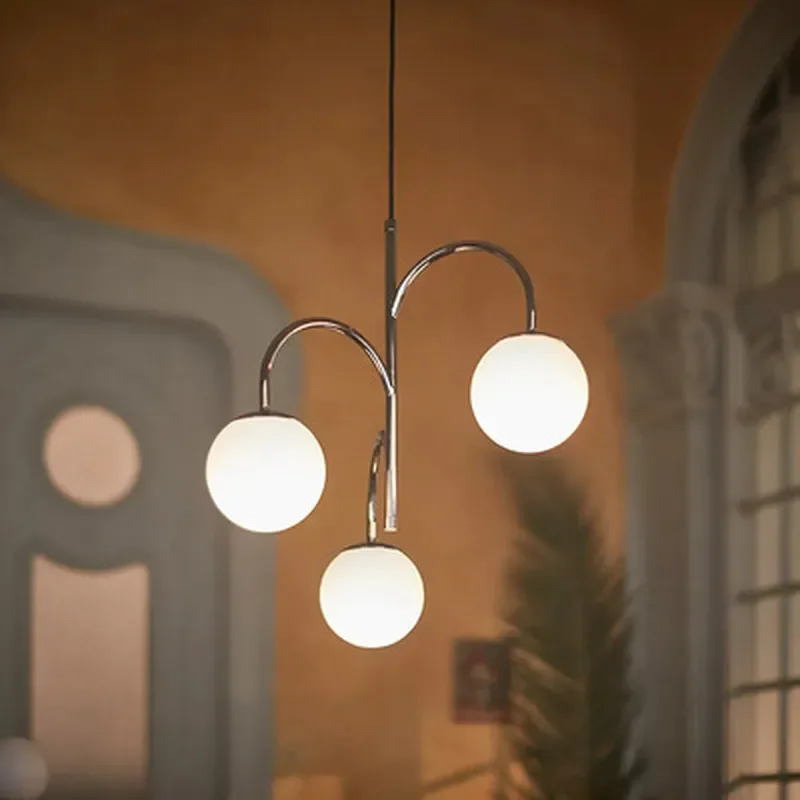 Nordic Modern Light Luxury Small Magic Bean Chandelier Pendant Light for Bedroom Restaurant Cloakroom Study Lamp