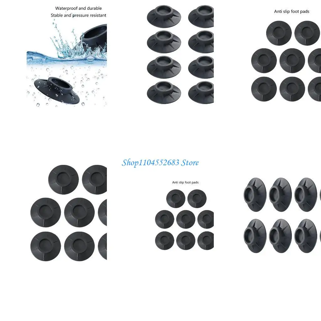 

Y6GD 8pcs Laundry Machine Foot Protectors Washer Machine Foot Stabilizers Support