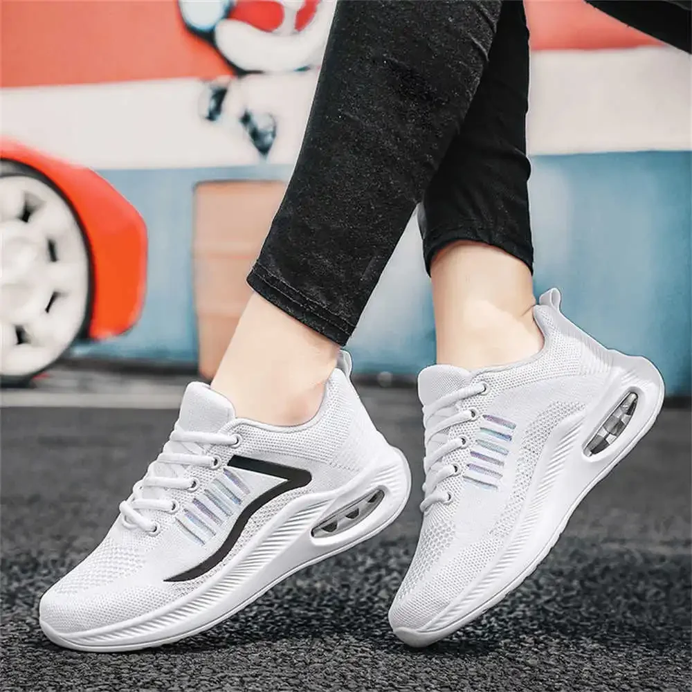 Knit Platforme Shoes Size 44 Ladies Spring Sneakers Leopard Basketball Woman Sports First Degree Brand Bity Tensi Teni