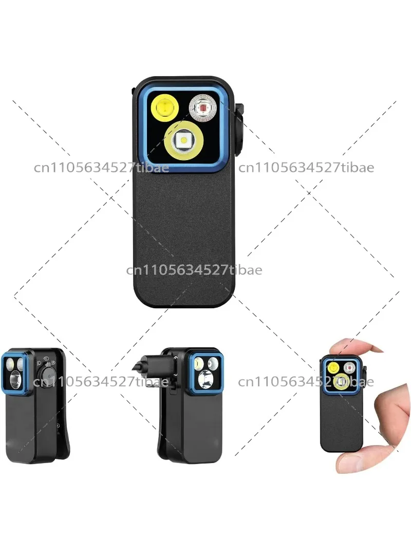 Compact Durable Magnetic EDC Flashlight Clip Portable Light for Outdoor And Everyday Use