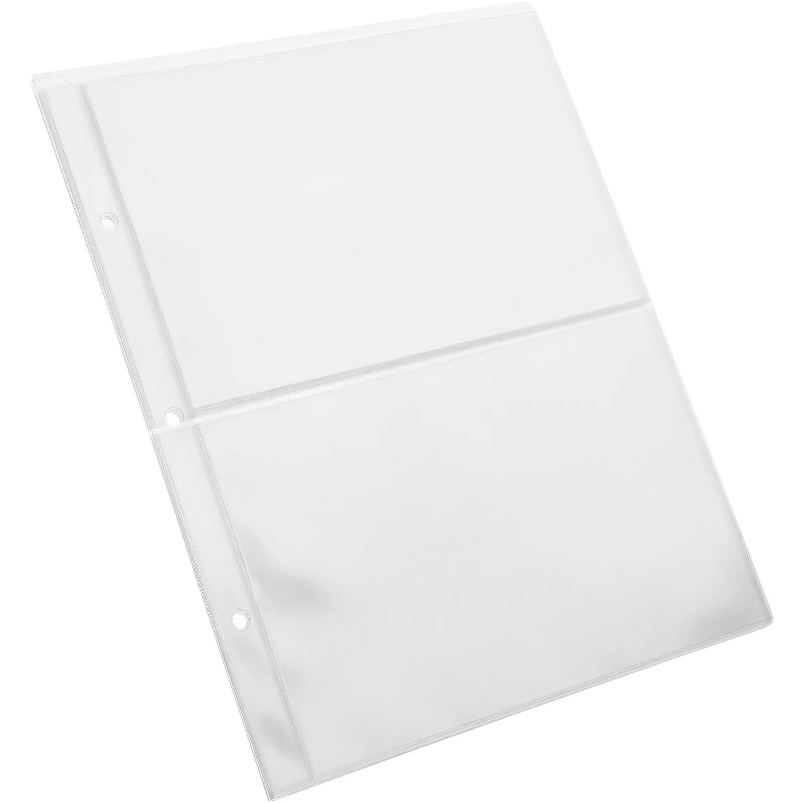 2 Packs 20 Pages Banknote Collection Book Pages Currency Protector Clear Pouch Paper Money Holders Album Storage Display