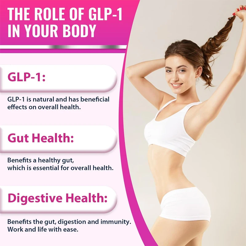 GLP-1 Probiotics، يحتوي على بروبيوتيك Akmansia، GLP1 طبيعي للمناعة والهضم والأمعاء -60 كبسولة