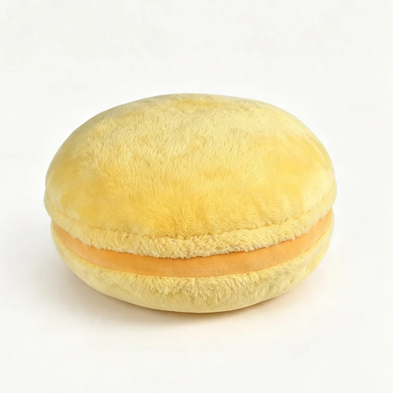 Colorful Patchwork Macaron Pillow Stuffed Plush Dessert Sofa Chair Seat Cushion Waist Support Home Decor For Friends Gifts view 5