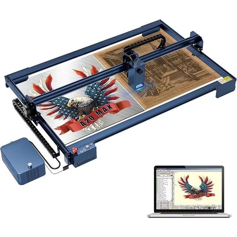 

2025 A20 S20 Max 20W Large Eye Protection Auto Focus Engraver Tank Chain Control F30 Air Assist Larger Area 850x