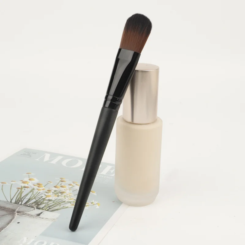 Neuer zungenförmiger Foundation-PinselBBCream Make-up-Pinsel mit Holzgriff, nicht saugfähiges Make-up