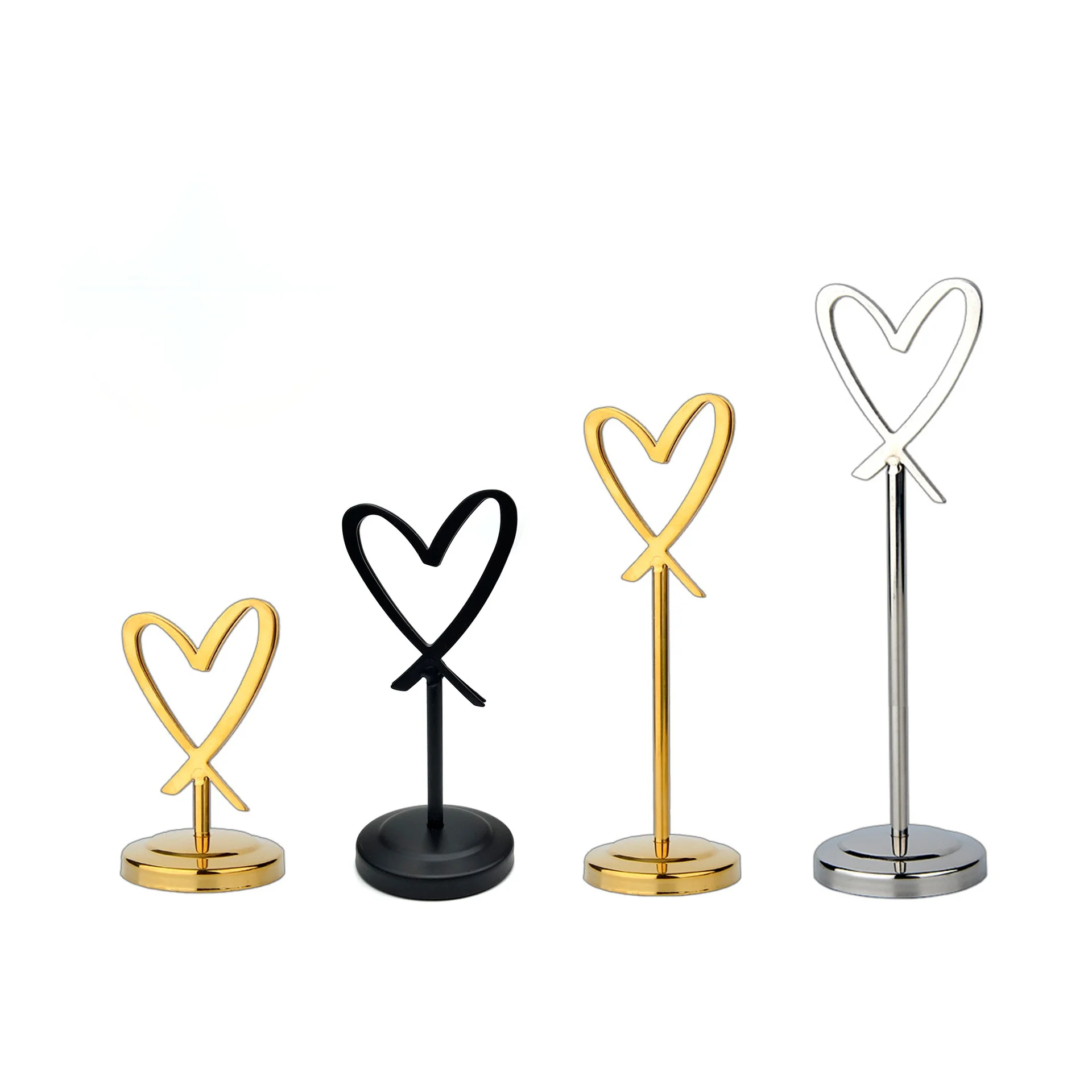 6 Pieces Stainless Steel Table Number Place Card Holder Menu Paper Price Label Sign Holder Wedding Metal Photo Picture Clip