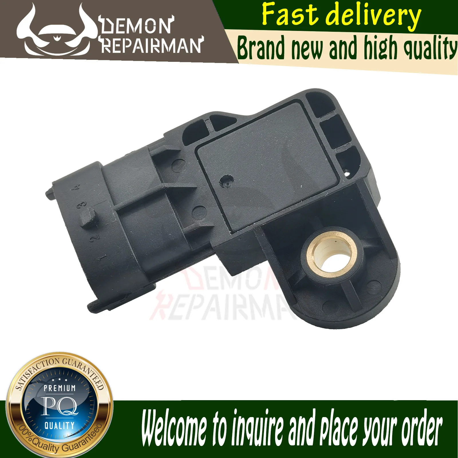 

Intake Manifold Air Pressure Sensor MAP Compatible with FIAT STILO ESCAPE 1.6L FIESTA 1.0L FIGO 1.2L F01R00E008 CV2A-9F479-AA
