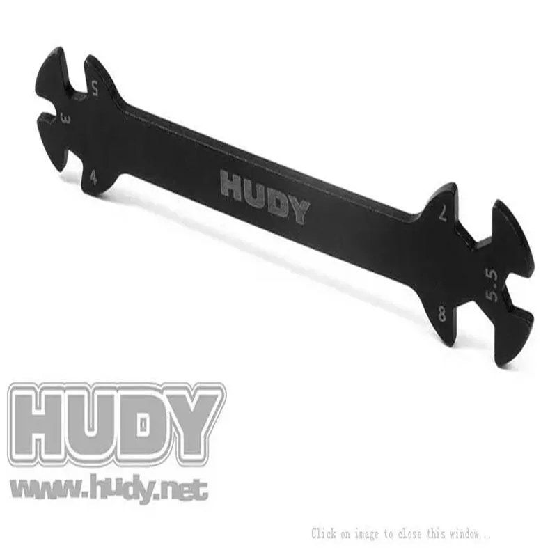Hudy Special Tool Wrench For Turnbuckles & Nuts DY181090 3 4 5.5 7 8MM For 1/5 1/8 1/10 M3 M4 M5.5 M7 M8 Nut Screw RC Car Parts