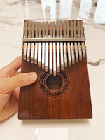 Hluru Mahogany 17 key Kalimba Thumb Piano Finger Piano Mbira for Beginner Gifts for Adults/Kids