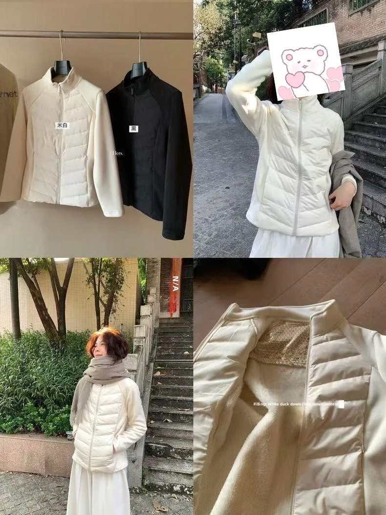 เสื้อโค้ทขนสัตว์อุ่น 92524 คอตั้ง ทรงพอดีตัว เสื้อผ้าสำหรับกิจกรรมกลางแจ้ง เสื้อโค้ทผู้หญิงสำหรับฤดูหนาว บุด้วยใยฝ้าย ทรงตรง เหมาะสำหรับใส่เดินทาง แขนยาว