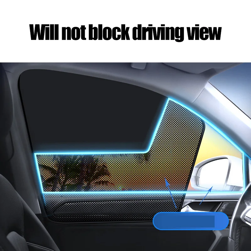 Car Window Sunshade Magnetic CarCurtain For Baby Sun Shade Front RearSide Window Parasol Auto Sun UV Protection image 4