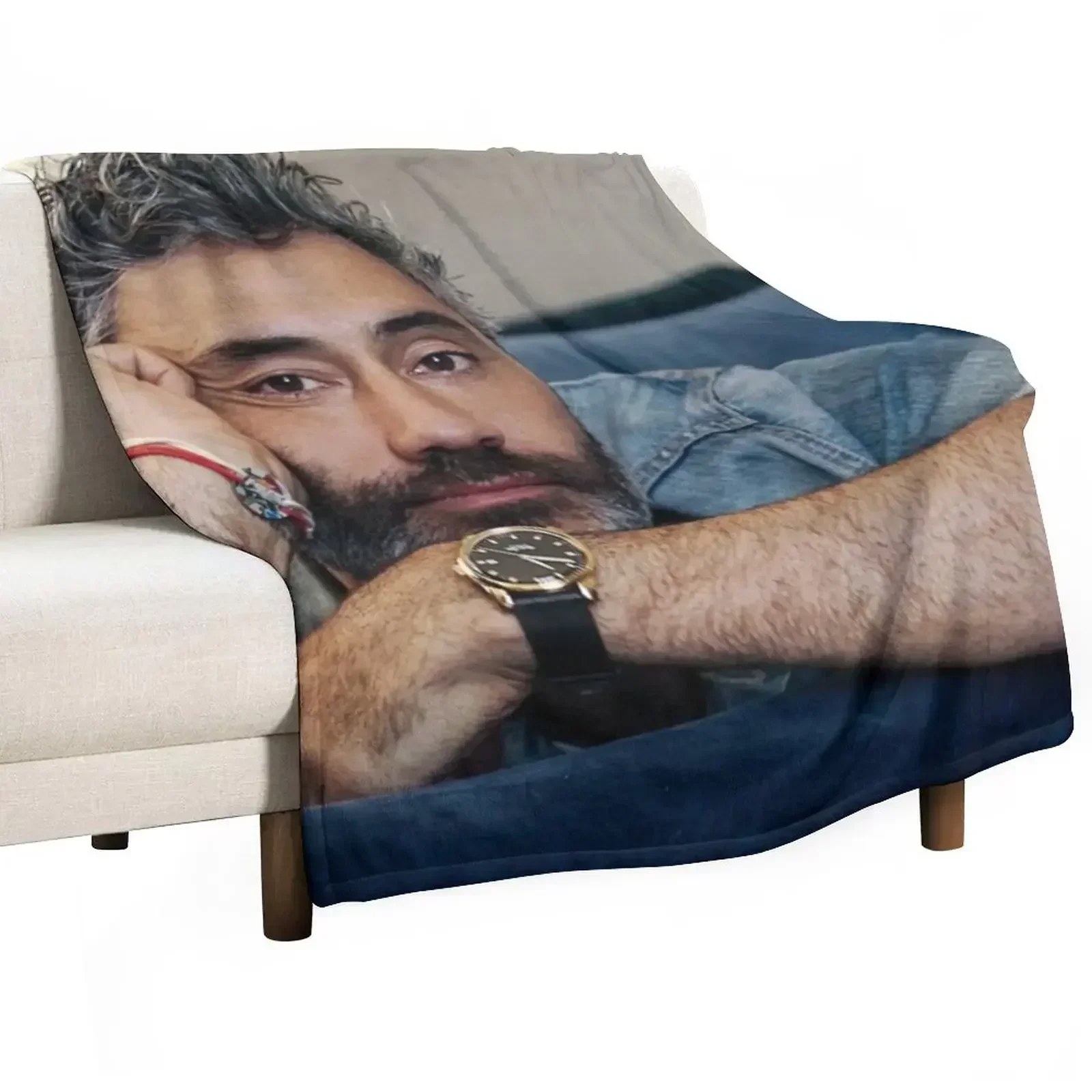 Taika Waititi Throw Blanket Soft Plaid Soft Beds Single Luxury St bed plaid blankets and throws Blankets
