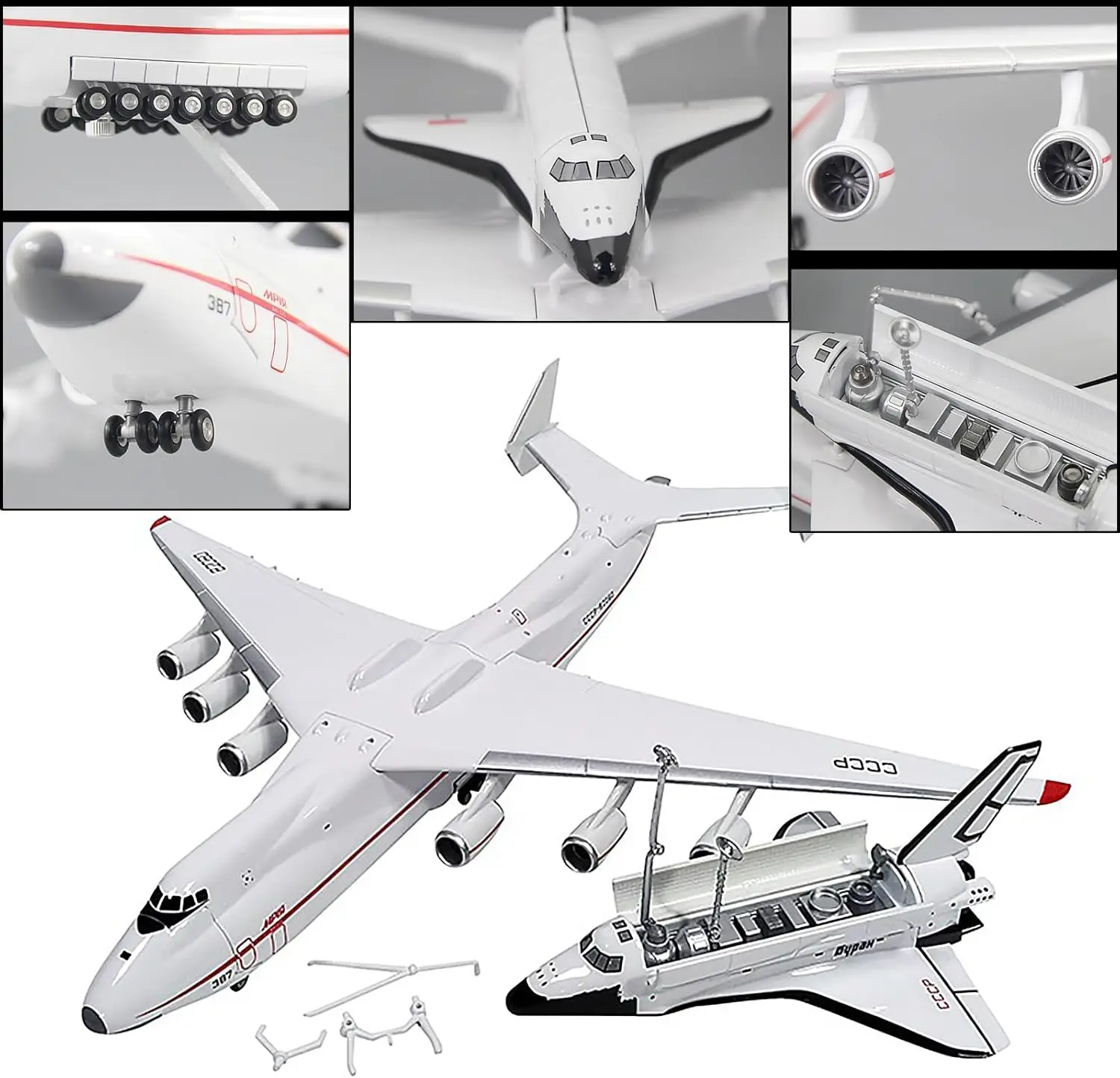 

42 см масштаб 1/200 для Antonov AN-225 Mriya, модель транспортного самолета, смола, пластиковая модель самолета, игрушка, реплика моделирования