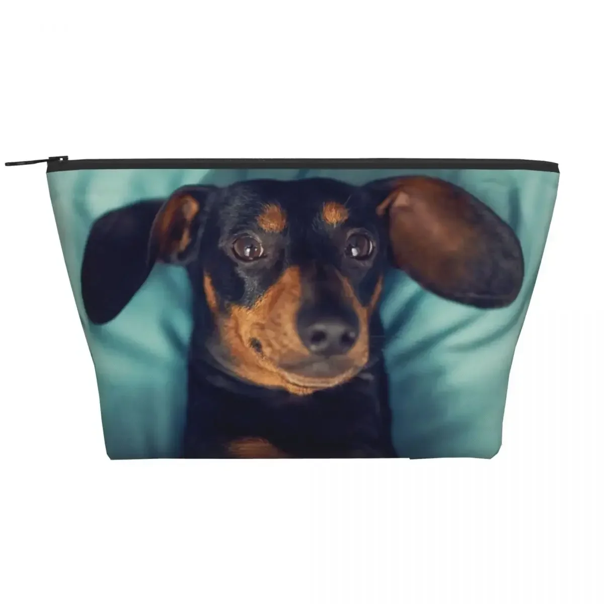 

Dachshund Cosmetic Bag Women Fashion Big Capacity Badger Sausage the Wiener Dog Makeup Case Beauty Storage Toiletry Bags