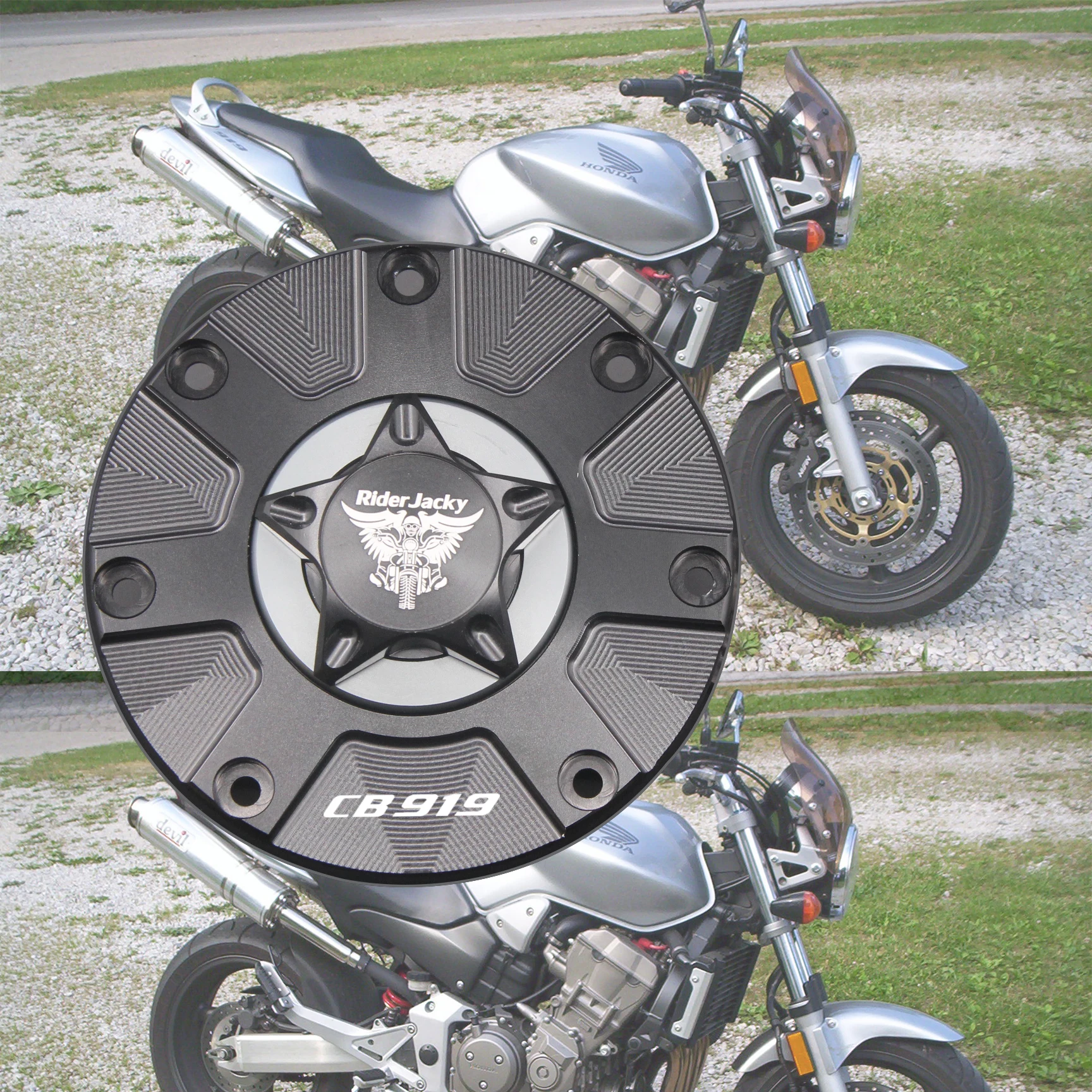 

RiderJacky ® Бесключевые аксессуары для мотоциклов Honda CB919 2002-2007 CB 919, крышка топливного бензобака