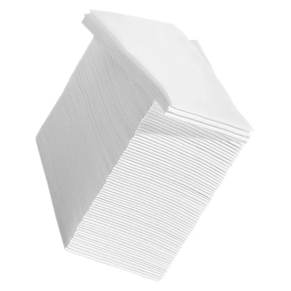 

100pcs 40X30Cm Thick White Paper Napkins Luxury Disposable Dinner Napkins For Wedding Party Banquet Hotel Restaurant Use