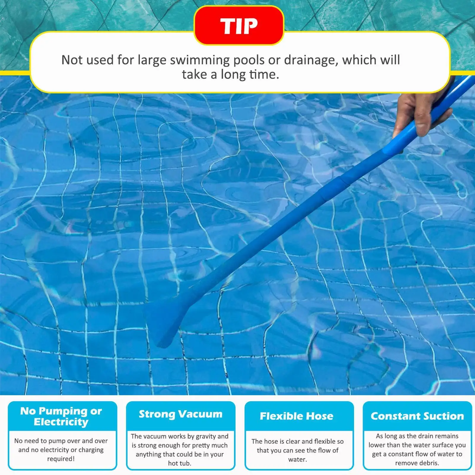 hot tub vacuum Spa Cleaner Handheld Cordless Vacuum Cleaner Handheld Pond Cleaner Pool Vacuum for Pond Fountain Water