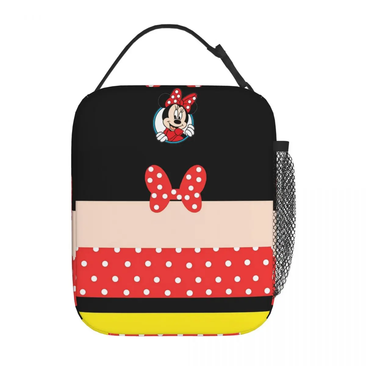 Fiambrera térmica de Minnie Mouse para niños y niñas, bolsa de almuerzo, accesorios de almacenamiento, caja de comida, Enfriador de moda para la escuela, regalos