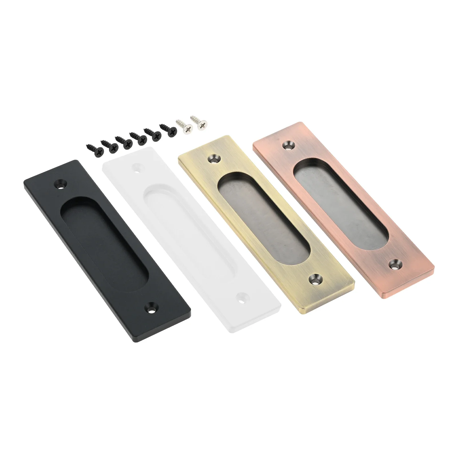 1Pc Embedded Sliding Door Handle Accessories For Home Hardware  Rustproof Matte Flush Pull Closet Gate Frosted Easy Install