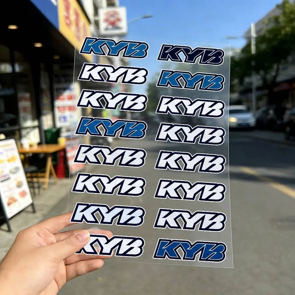 FOR KYB RACING Long Lasting Waterproof Reflective Sticker Scratch Conceal Fit Motorcycle Car Helmet Fridge Water Cup Decals