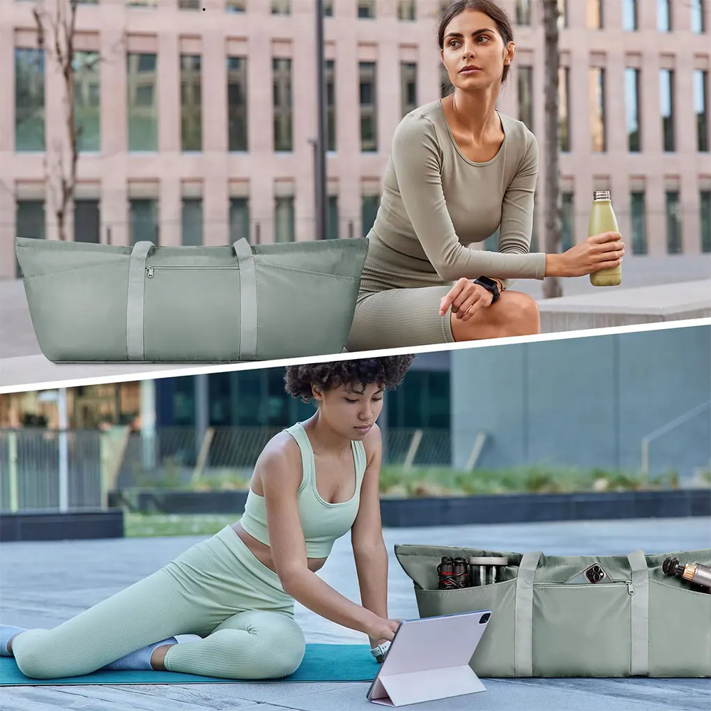 Polyester Sturdy Travel Yoga Mat Bag Convenient For Yoga On Go Gym Accessories For Women Pilates Bag