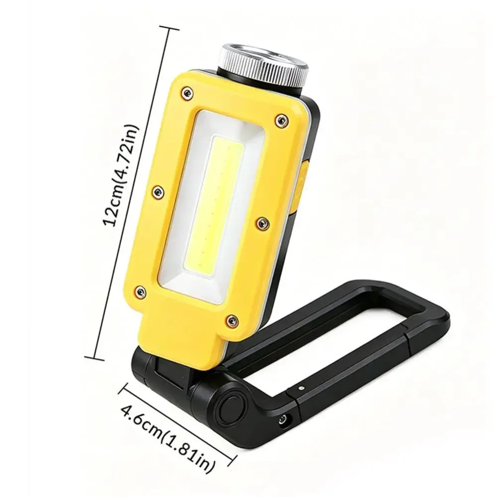 Multifunctional Work Light with Adjustable Magnetic Stand Rechargeable Waterproof Flashlight for Outdoor Camping Vehicle Repair