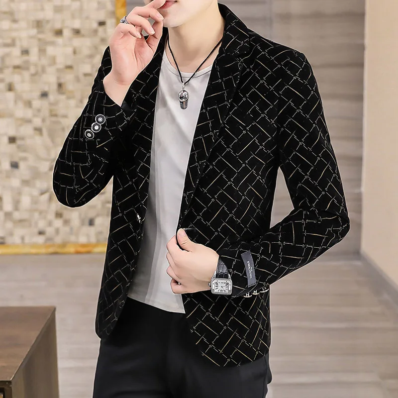 

Men's Corduroy Suit Jacket Men's Suit Men's Style for Autumn and Winter