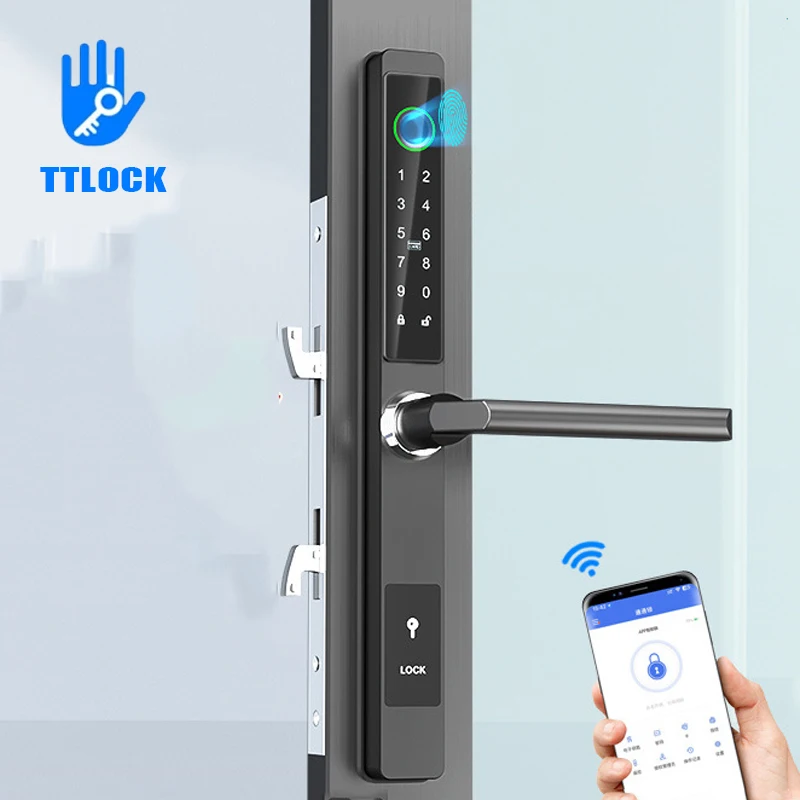 

TTLock APP Smart Lock Fingerprint Magnetic Card Password Fully Automatic Smart Electronic Lock Keyless Smart Door Lock