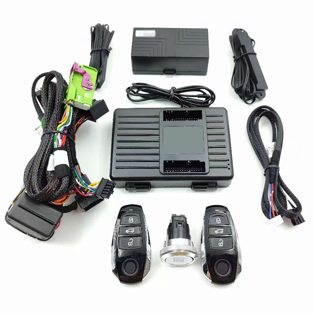 

For Touareg 2004-2010 Car Add Finger Engine Ignition Remote Starter Push Button Start Stop Keyless Entry Keyless GO System