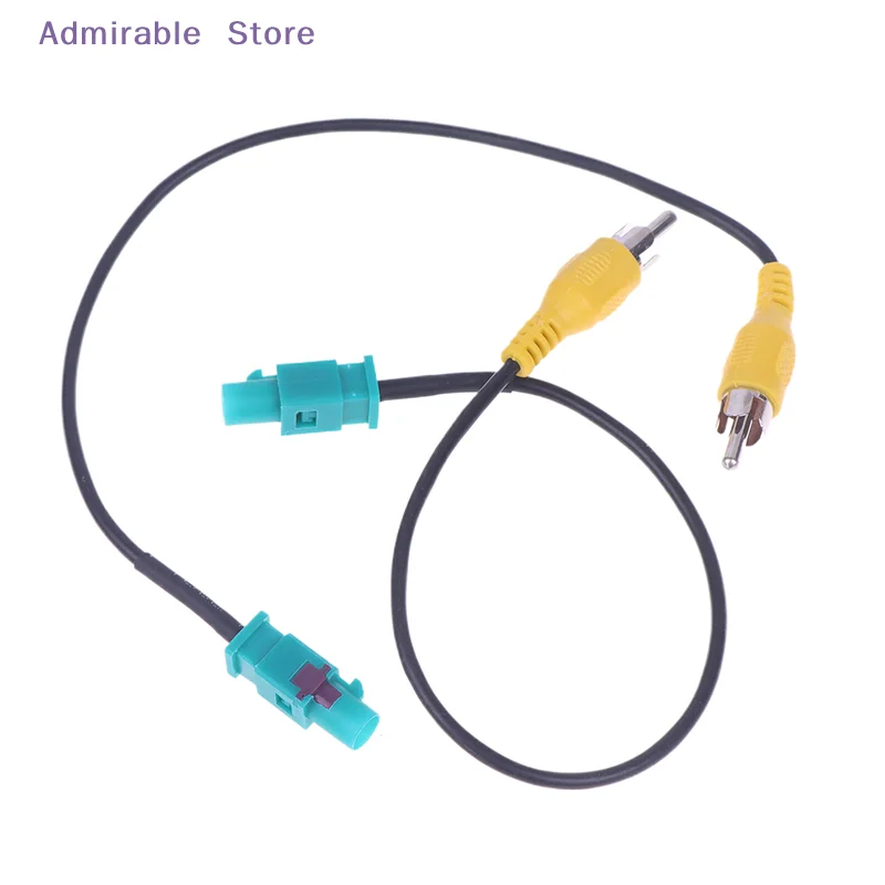 w1/2pcs For Rear View Camera Adapter Cable Fakra To  Connector Reversing Line Car Rear Sight Conversion Wire