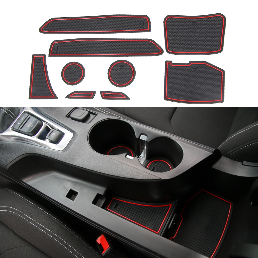 Door Groove Gate Slot Mat Cup Coaster Anti-Slip Pad for Chevrolet Camaro 2017 2018 2019 2020 2021 2022 2023 Interior Accessories