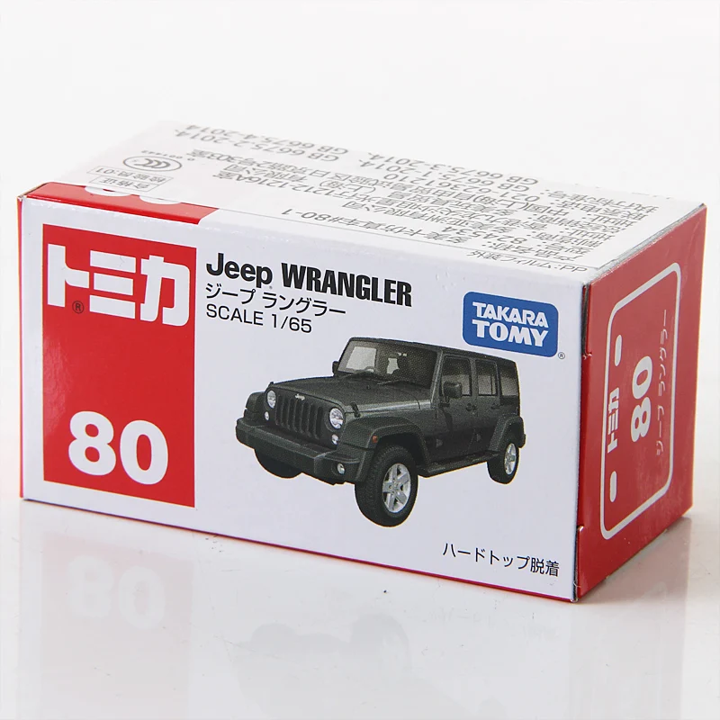 TOMY-Jeep Wrangler Toy Car for Children, Toy Vehicle, Toy Vehicle, Diecast Metal Model, Present Decoration, Original peuvIns Decor, 10cm, 64/1