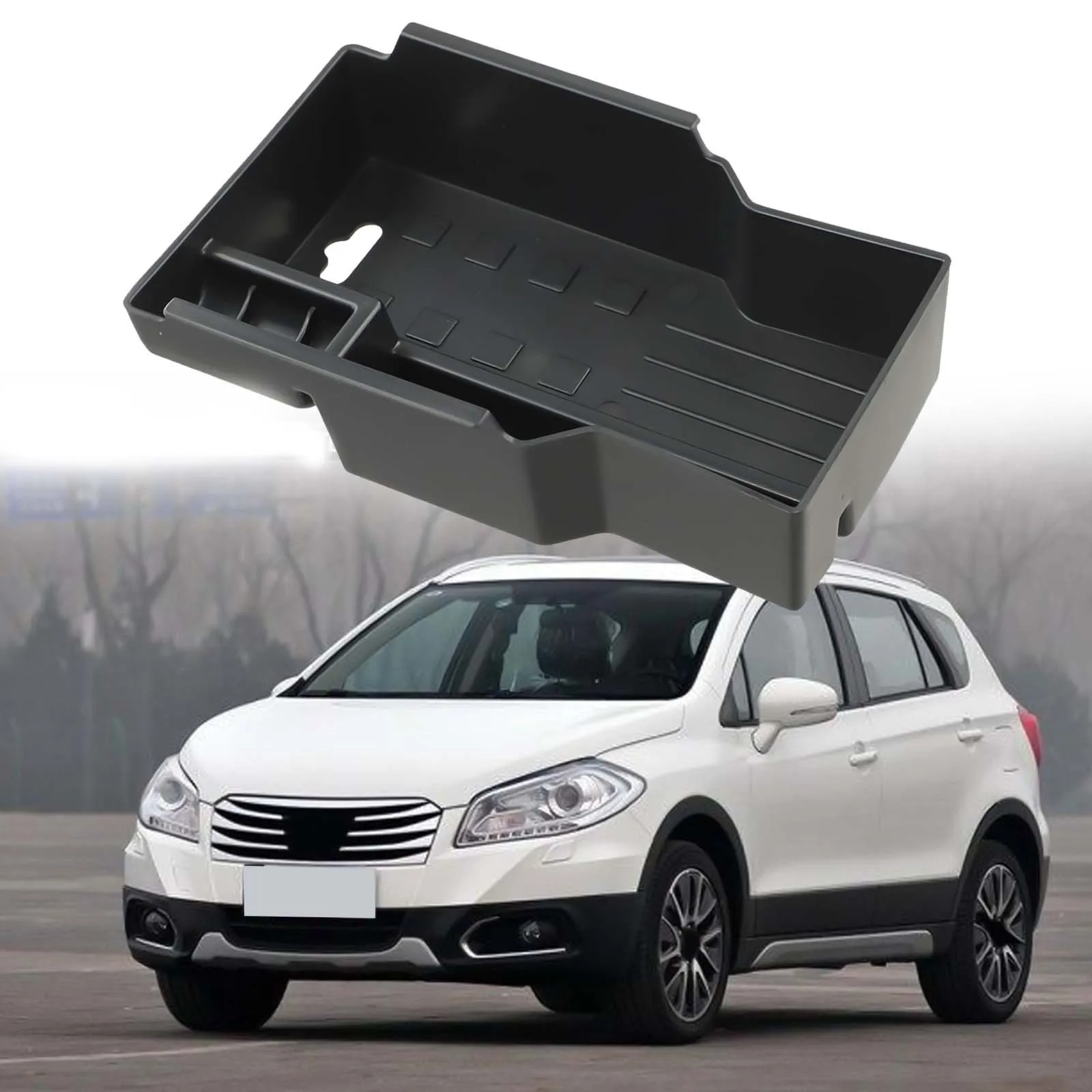 Vitara Replacement Storage Box Car Interior Storage As Shown Center Placement Direct Replacement For Suzuki SX4