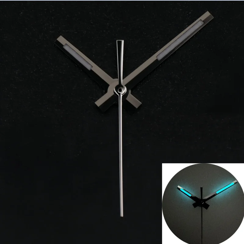 Quality Index 8 colors Polished Silver Gold Watch Hands C3 Bgw9 Green Blue Bright Luminous For Nh35 Nh36 NH34 Movement Seik Mod image 3