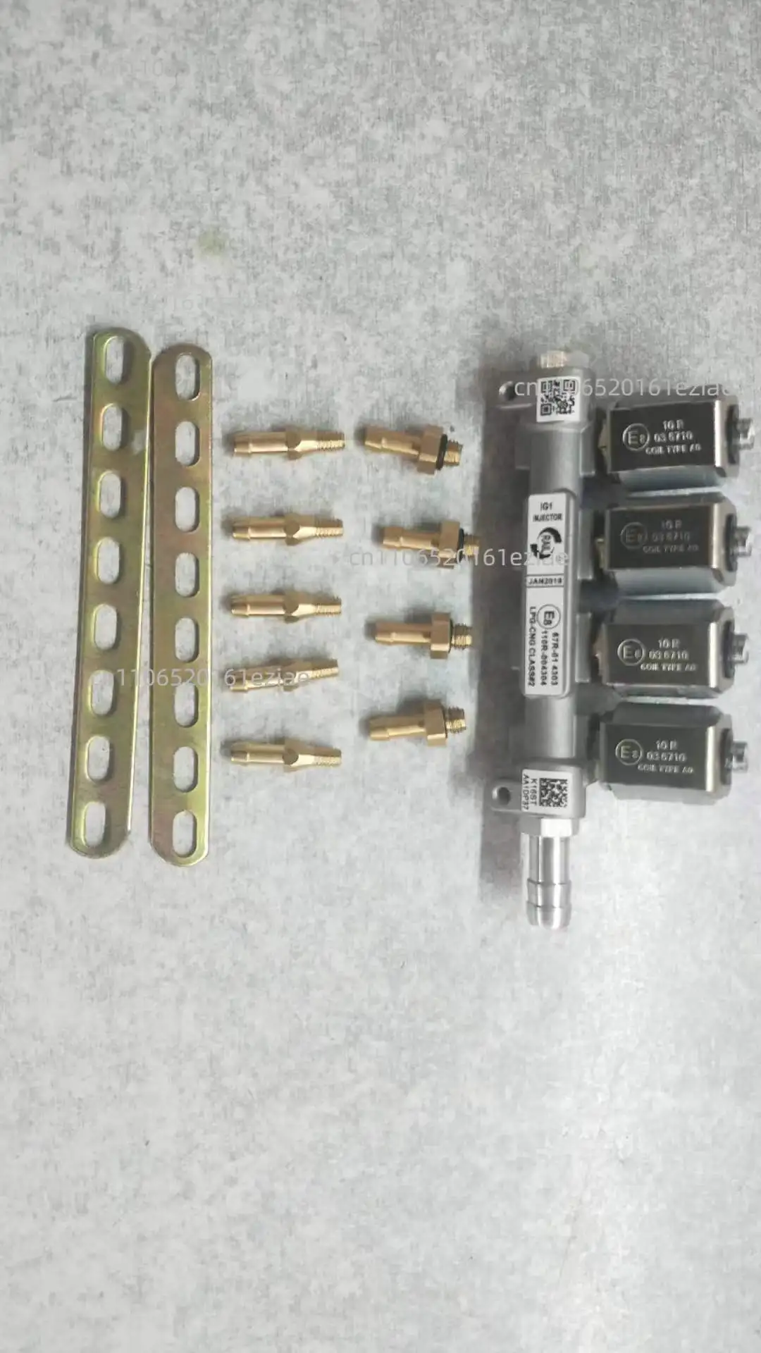 4Cyl 2ohm Cng Lpg Injector Rail Gnv Sequential Fuel injection System Injector Rail For Autogas Kits
