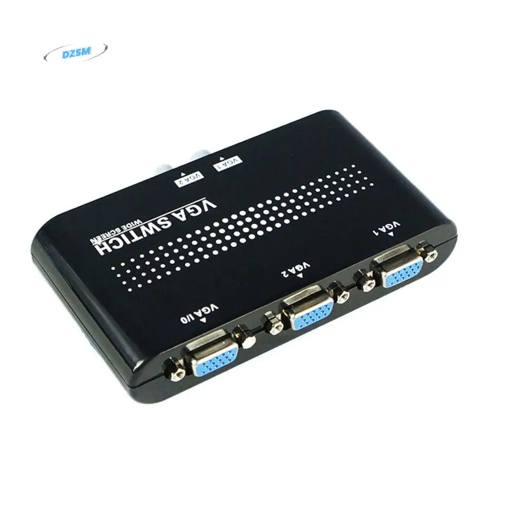

Black for PC 2 Ways 1920x1440 VGA Switcher Video Switch Adapter VGA Splitter Converter Box