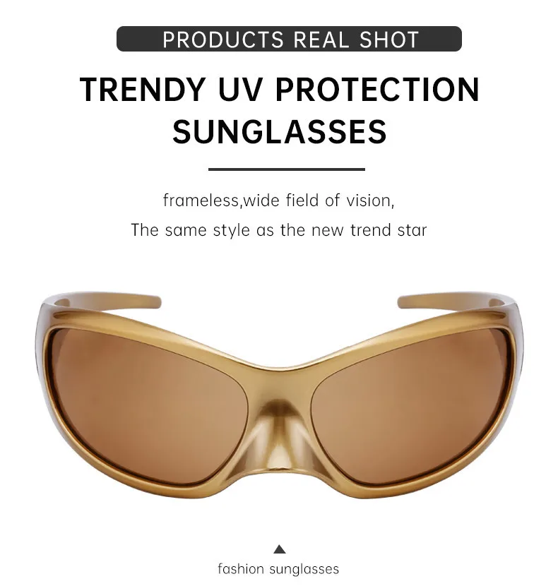 Y2K Punk Sonnenbrille für Damen und Herren 2026 Luxusmarken-Designer Trendige Sonnenbrillen Vintage Übergroße Steampunk Sonnenbrillen Gafas De Sol – Detail 7