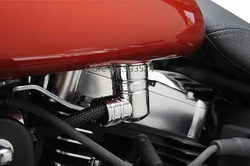 Chrome Motorcycle EFI Fuel Line Fitting Cover For Harley Touring Dyna FXDI Electra Supe Road Glide