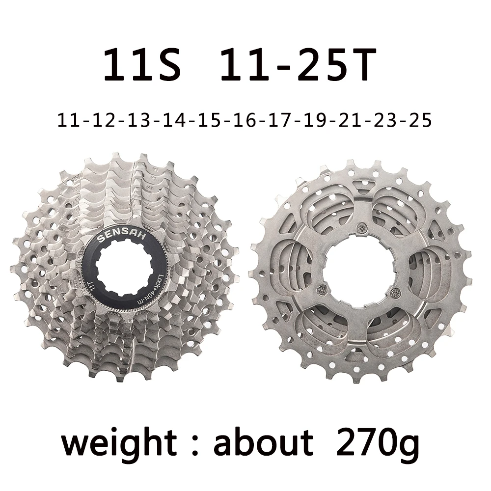 SENSAH 8/9/10/11 Geschwindigkeit Rennrad Kassette 11V 23T/25T/28T/30T/32T/34T/36T Fahrrad Freilauf K7 10S Schwungrad für HG Hub