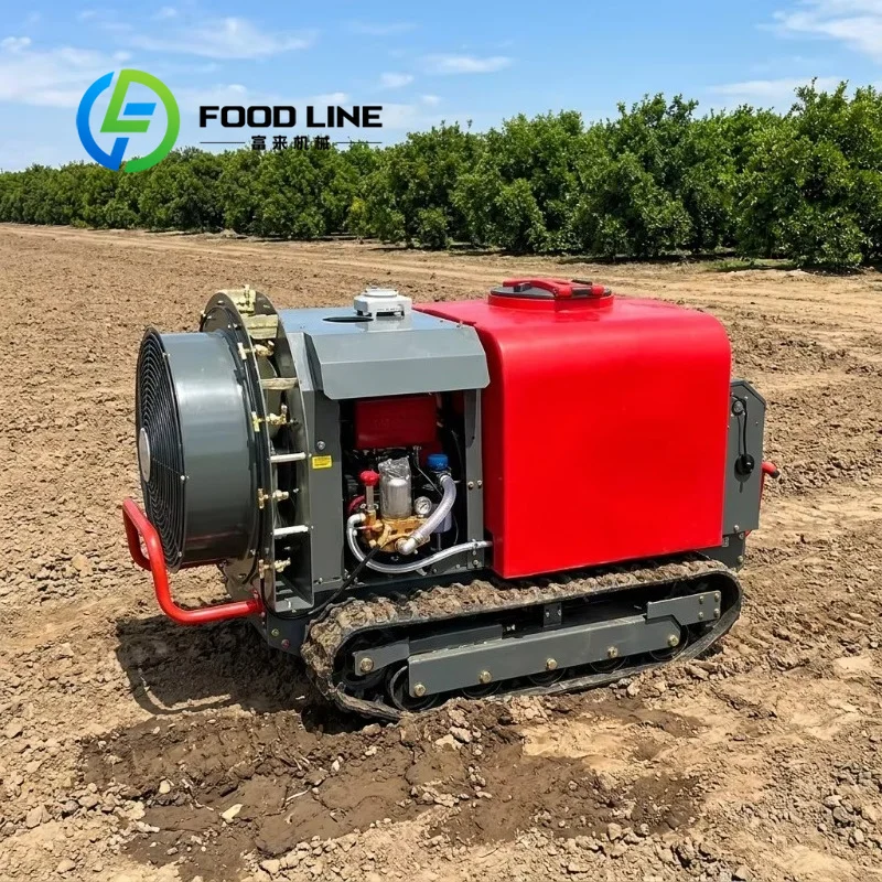 Remote Control Crawler Sprayer Hill Orchard Special Crawler Sprayer Solve Difficult Spraying Problem On Sloped Mountain Farmland