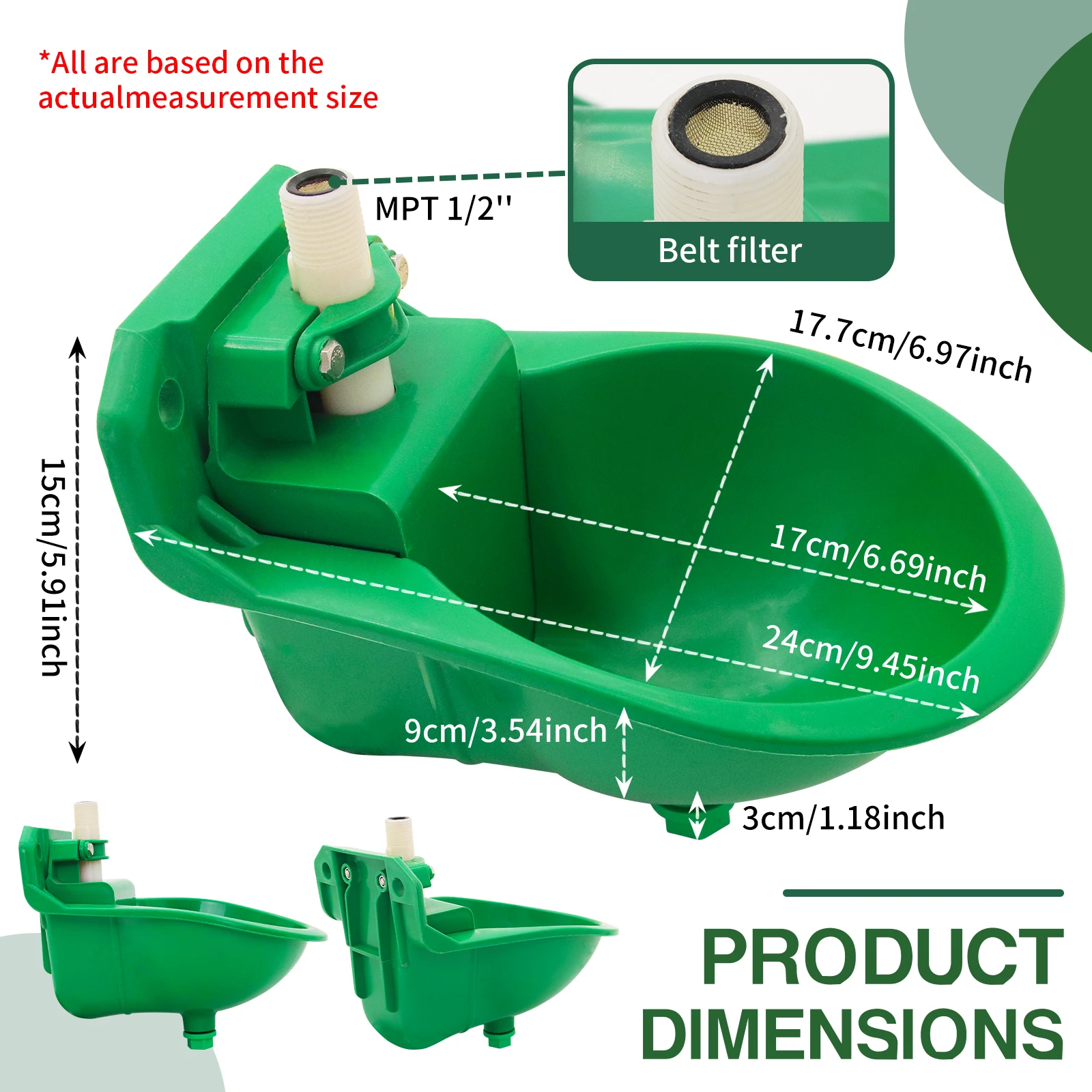 Livestock Sheep Goat Automatic Drinker Bowl With Valve Quality Water Fountain Cattle Sheep Dog Feeding Equipment Farm Animals