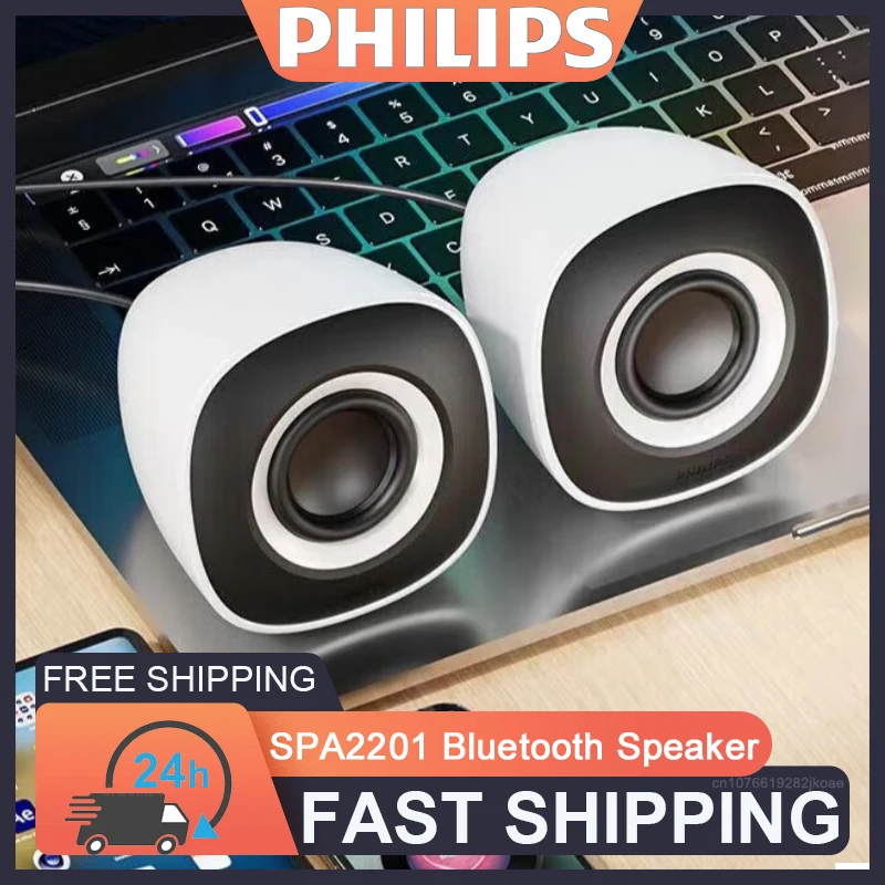 Philips SPA2201 Speaker Portable Supports Bluetooth And Wired Connections Indoor Stereo Surround Sound Loudspeaker SPA2201/93