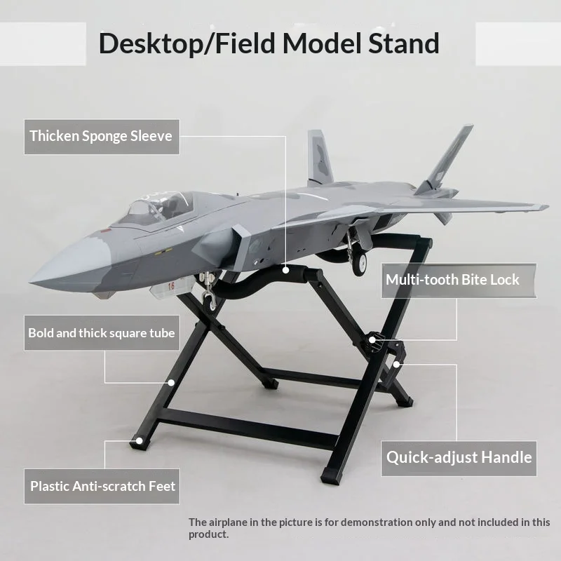 

FLYFANS Heavy Duty Metal RC Airplane Stand Adjustable Multi - Use Desktop & Field Stand For RC Fixed - Wing Aircraft