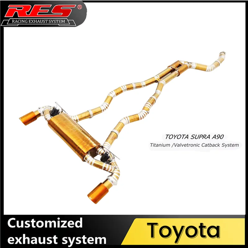 RES Catback Exhaust System for Toyota GR Supra MK5 A90 A91 Car Acoustical Damper Exhaust Pipe downpipe