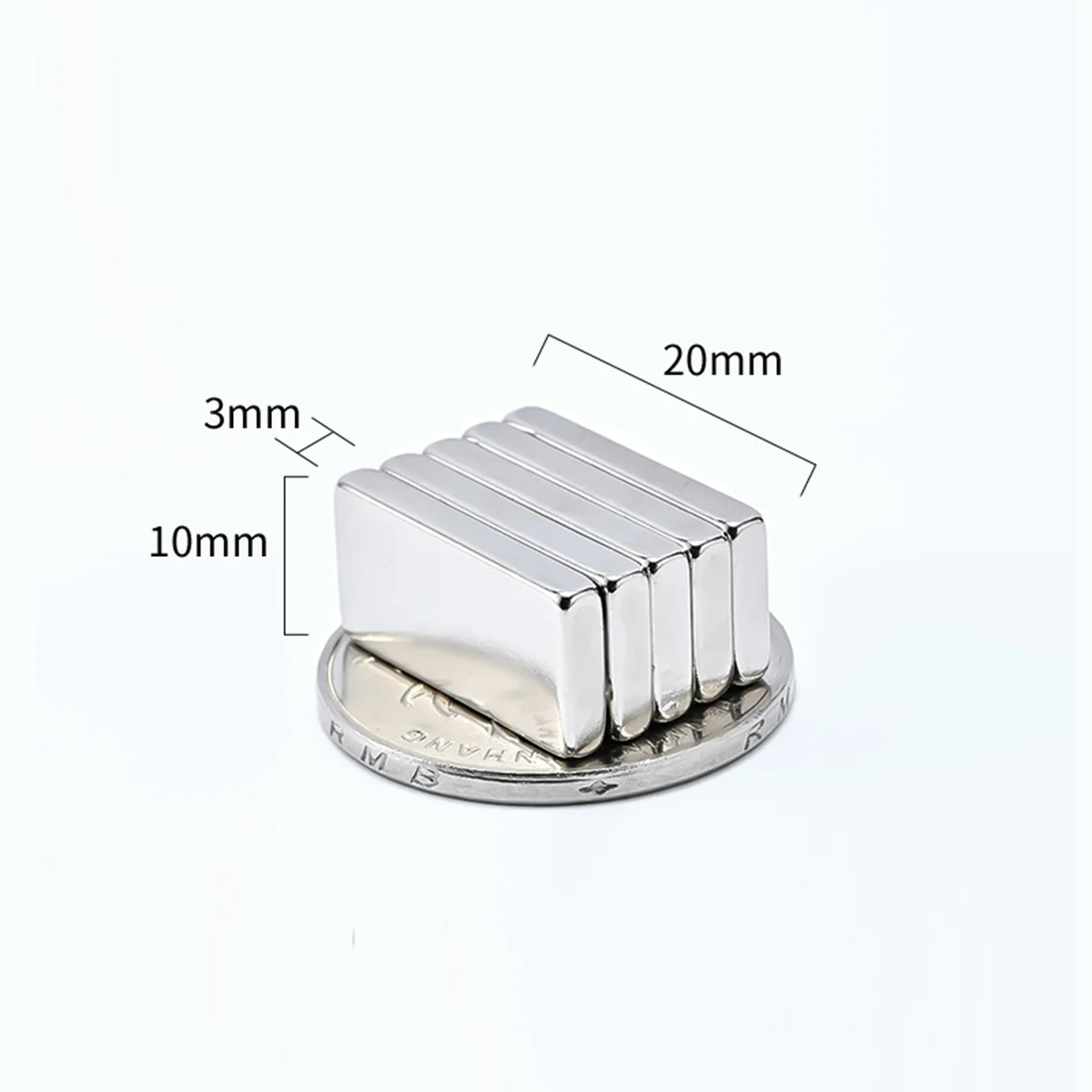 5pcs/10pcs/20Pcs 20x10x3mm Block Neodymium Rectangular Magnet NdFeB Super Powerful Strong Magnetic Permanent Magnet sheets Anvil