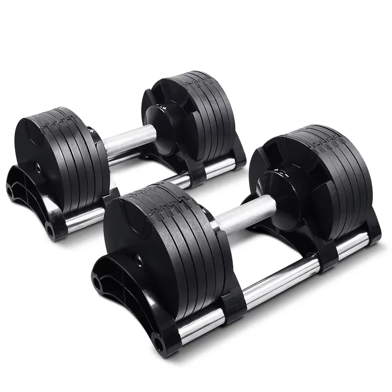 Adjustable Dumbbells Set with Quick Weight Lock Ideal for Strength Training Professional Home Gym Fitness Equipment